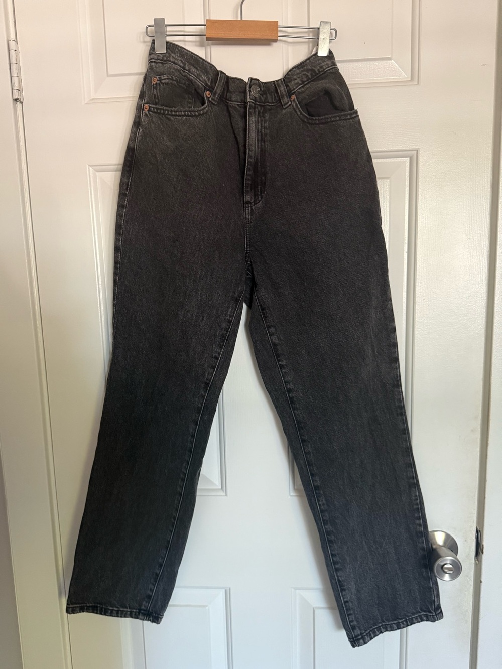 Garage Denim Hi-Rise Straight Jean Black